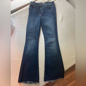 Mother Weekender Fray Flare Jeans